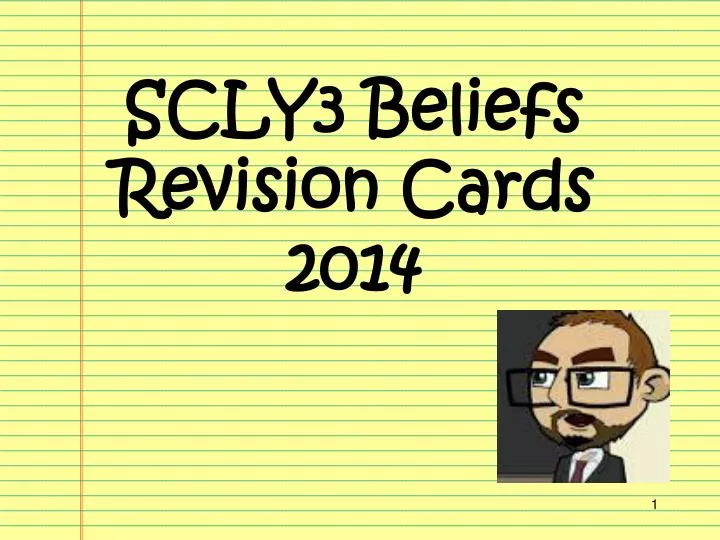 scly3 beliefs revision cards 2014