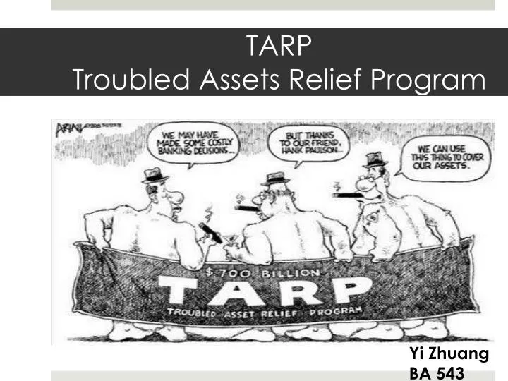 tarp troubled assets relief program