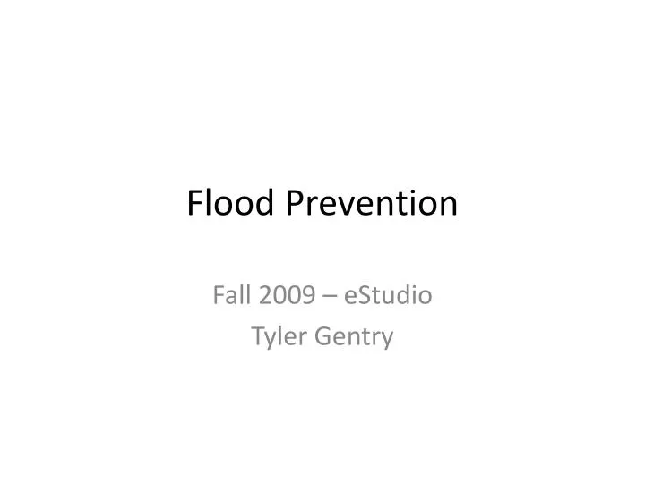 flood prevention