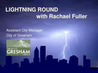 LIGHTNING ROUND with Rachael Fuller