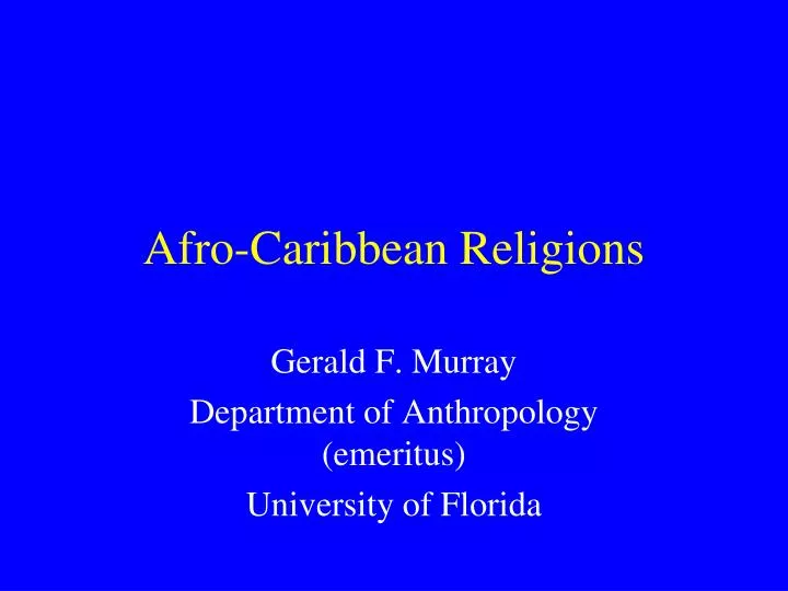 afro caribbean religions