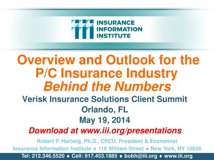 overview and outlook for the p c insurance industry behind the numbers