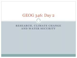 GEOG 346: Day 2