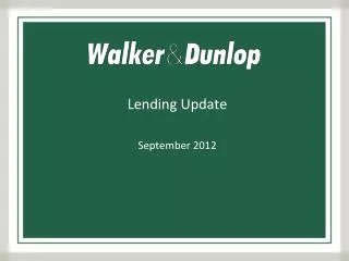 Lending Update September 2012