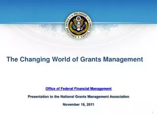 The Changing World of Grants Management