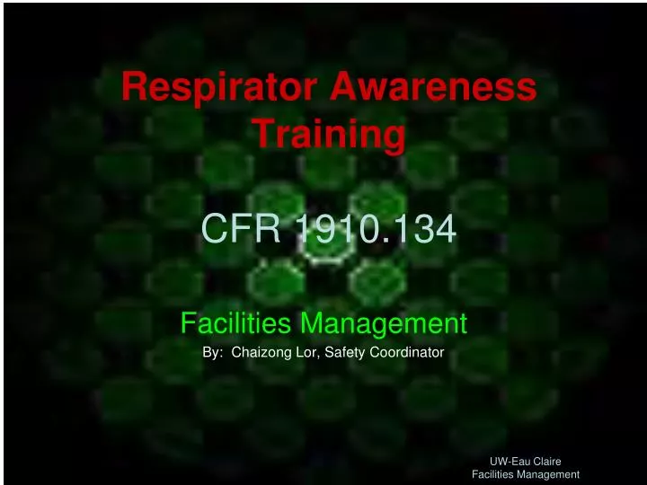 respirator awareness training cfr 1910 134