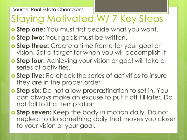 staying motivated w 7 key steps