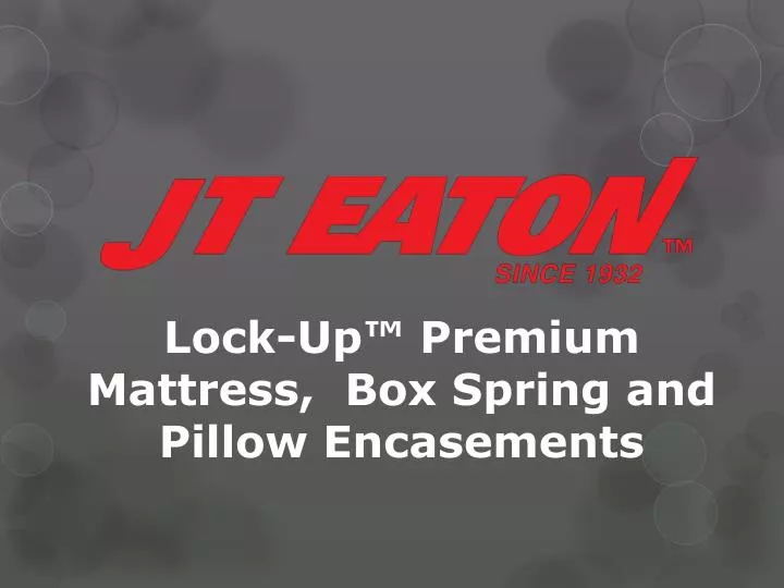 lock up premium mattress box spring and pillow encasements