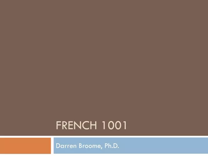 french 1001