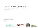 STEP 3 - MALARIA Elimination - slide 1