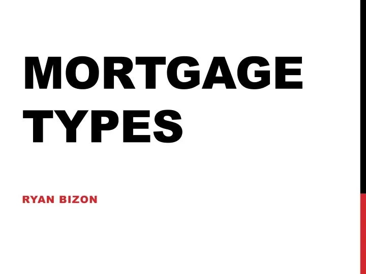 mortgage types