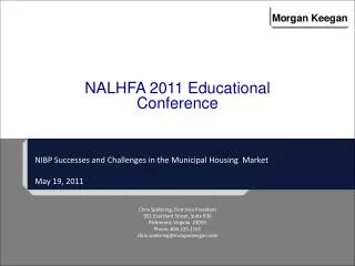 NIBP Successes and Challenges in the Municipal Housing Market May 19, 2011