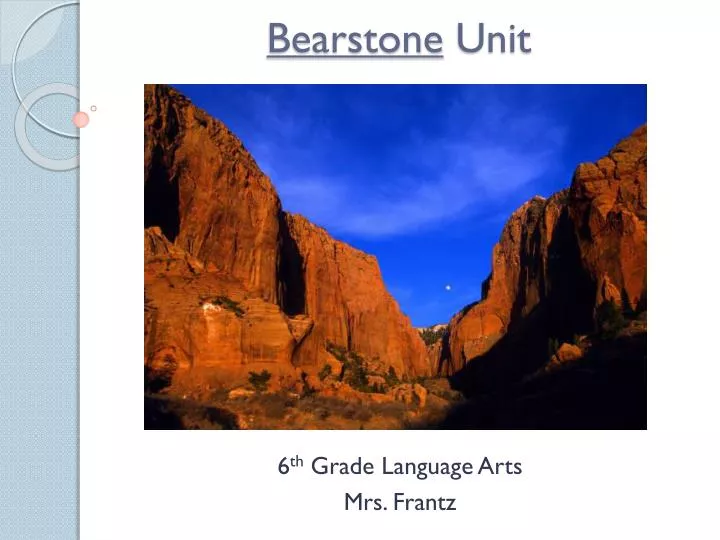 bearstone unit