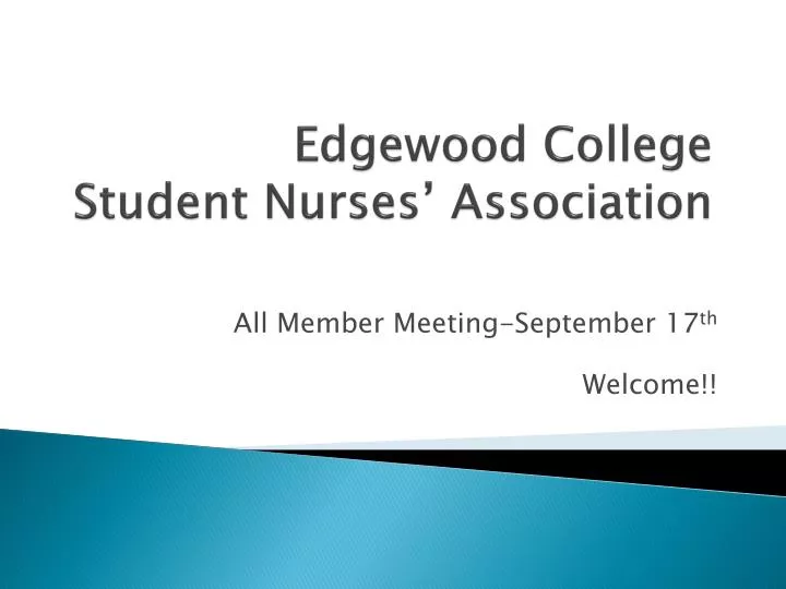 edgewood college student nurses association