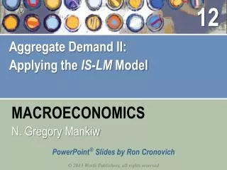 Aggregate Demand II: Applying the IS - LM Model