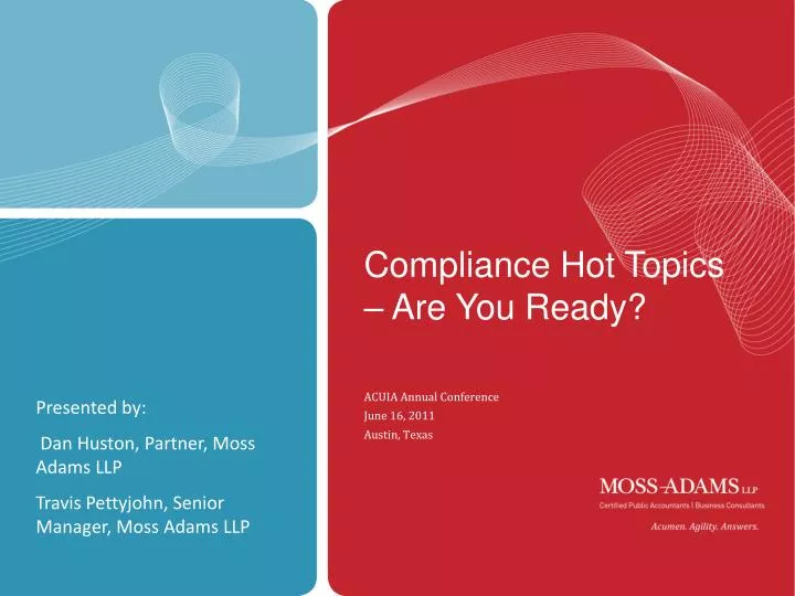 compliance hot topics are you ready