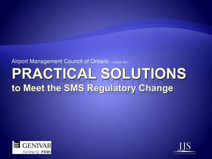 airport management council of ontario october 2011