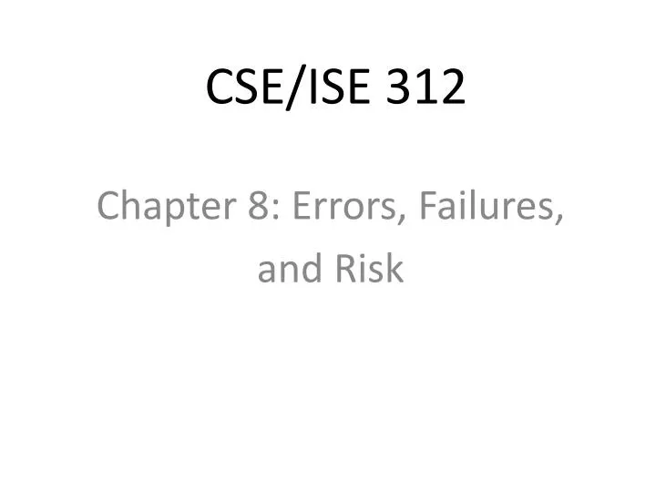 cse ise 312