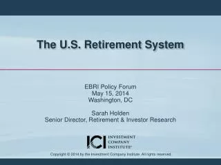 The U.S. Retirement System