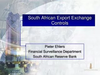 South African Export Exchange Controls