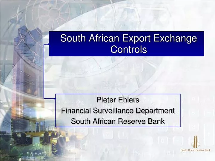 south african export exchange controls