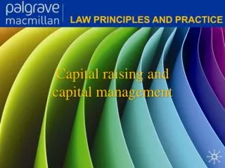 Capital raising and capital management