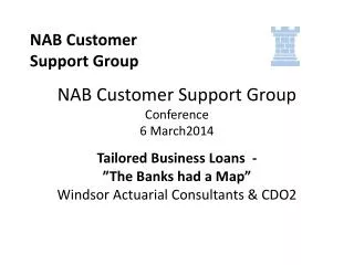 NAB Customer Support Group Conference 6 March2014