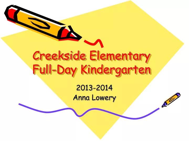 creekside elementary full day kindergarten