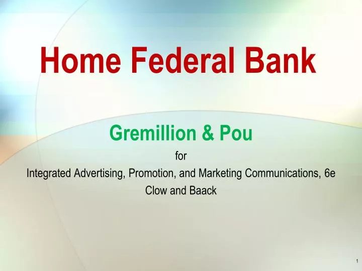 home federal bank