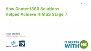 How Content360 Solutions Helped Achieve HIMSS Stage 7