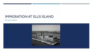 Immigration at Ellis island
