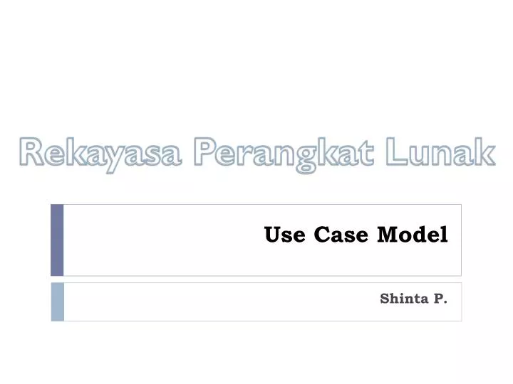 use case model