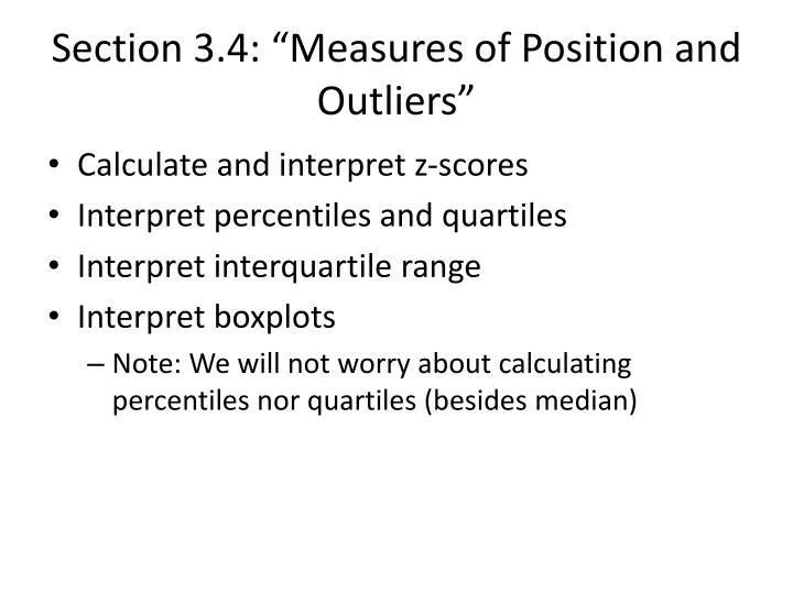 section 3 4 measures of position and outliers