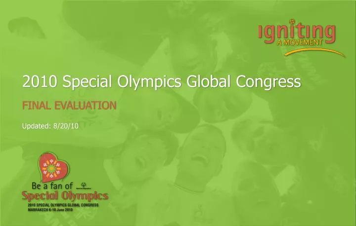 2010 special olympics global congress