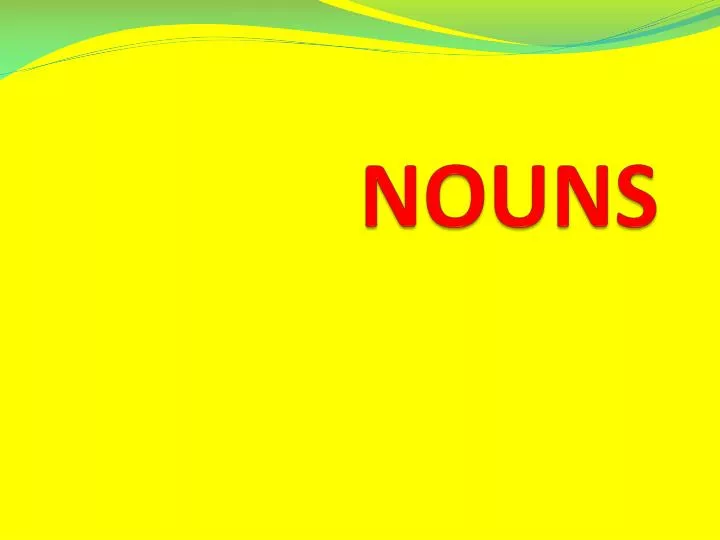 nouns