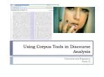Using Corpus Tools in Discourse Analysis - slide 1