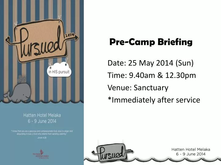pre camp briefing