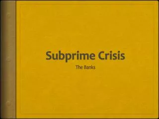Subprime Crisis