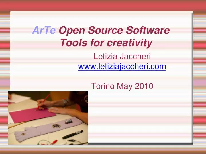 arte open source software tools for creativity