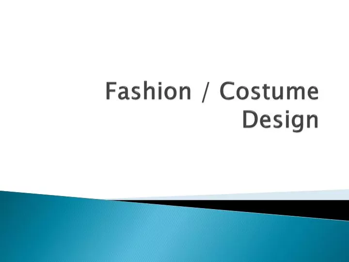 fashion costume design