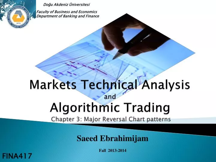 markets technical analysis and algorithmic trading chapter 3 major reversal chart patterns