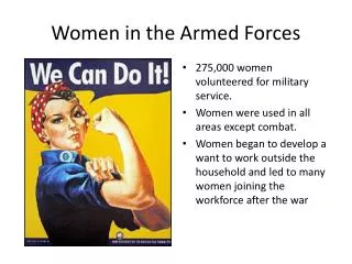Women in the Armed Forces