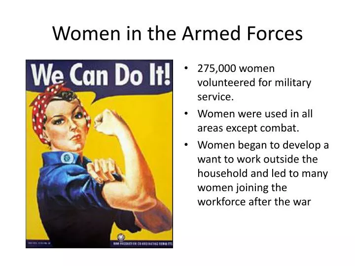 women in the armed forces
