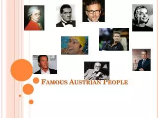 Famous Austrian People