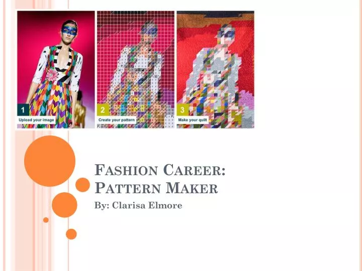 fashion career pattern maker