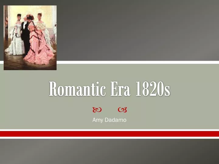 romantic era 1820s