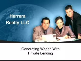 Generating Wealth With Private Lending