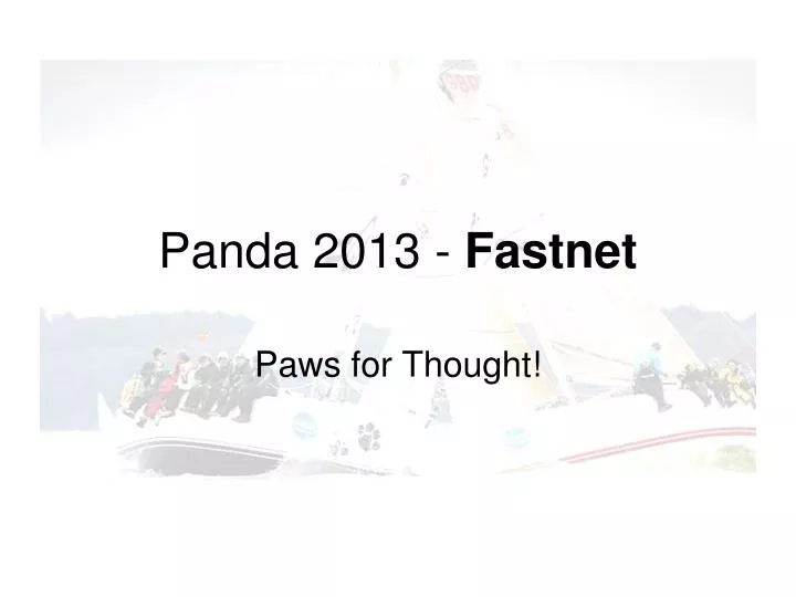 panda 2013 fastnet