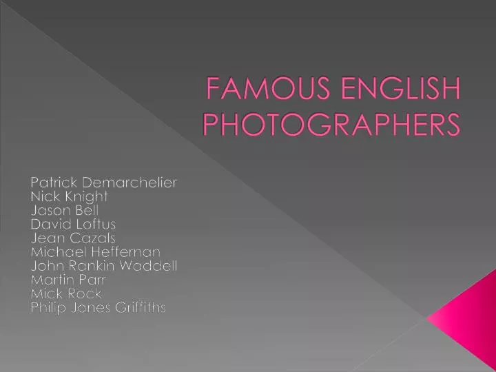 famous english photographers