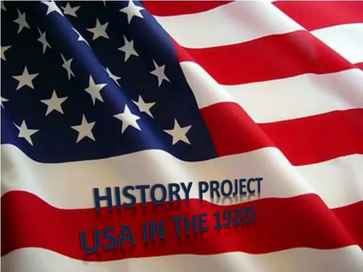 history project usa in the 1920s